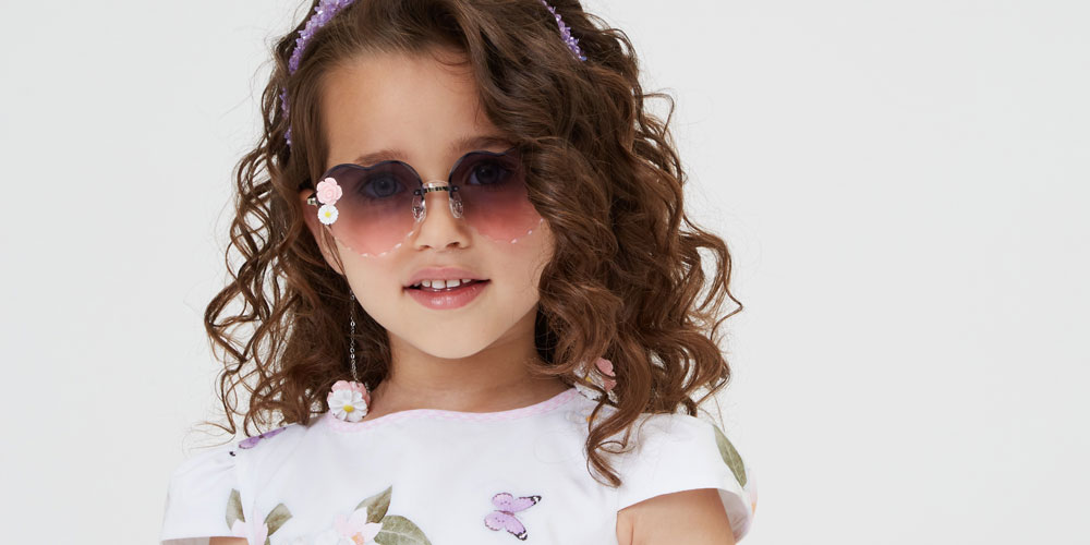 okulary przeciwsłoneczne dla dziewczynki, Monnalisa UV400